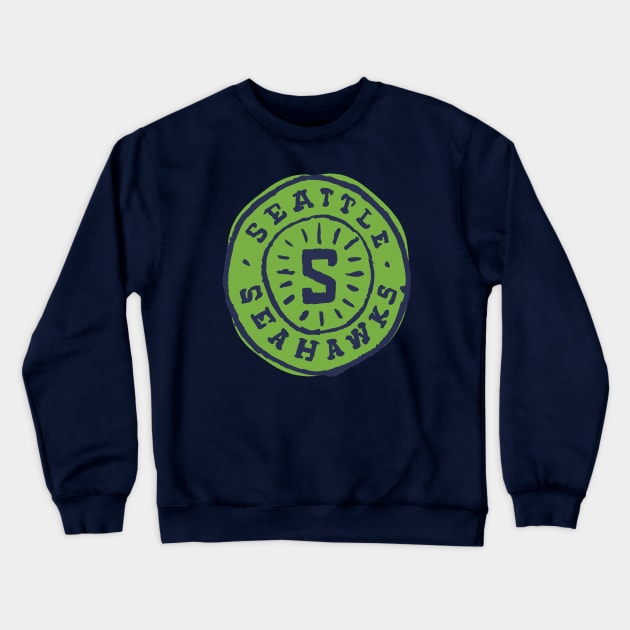 Seattle Seahaaaawks 10 Crewneck Sweatshirt by Very Simple Graph